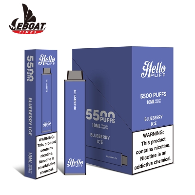 HelloPuff 5500 Puffs, Mesh Coil